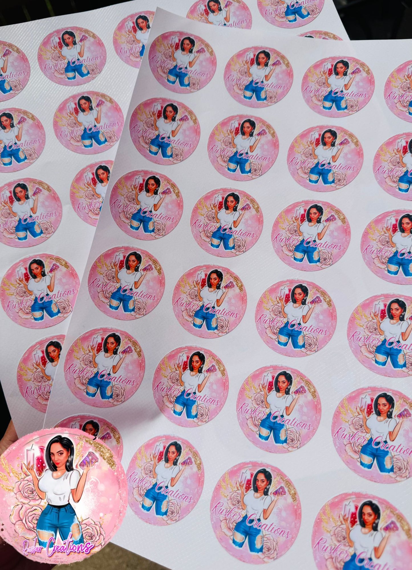 waterproof-professionally printer-kiss cut Stickers